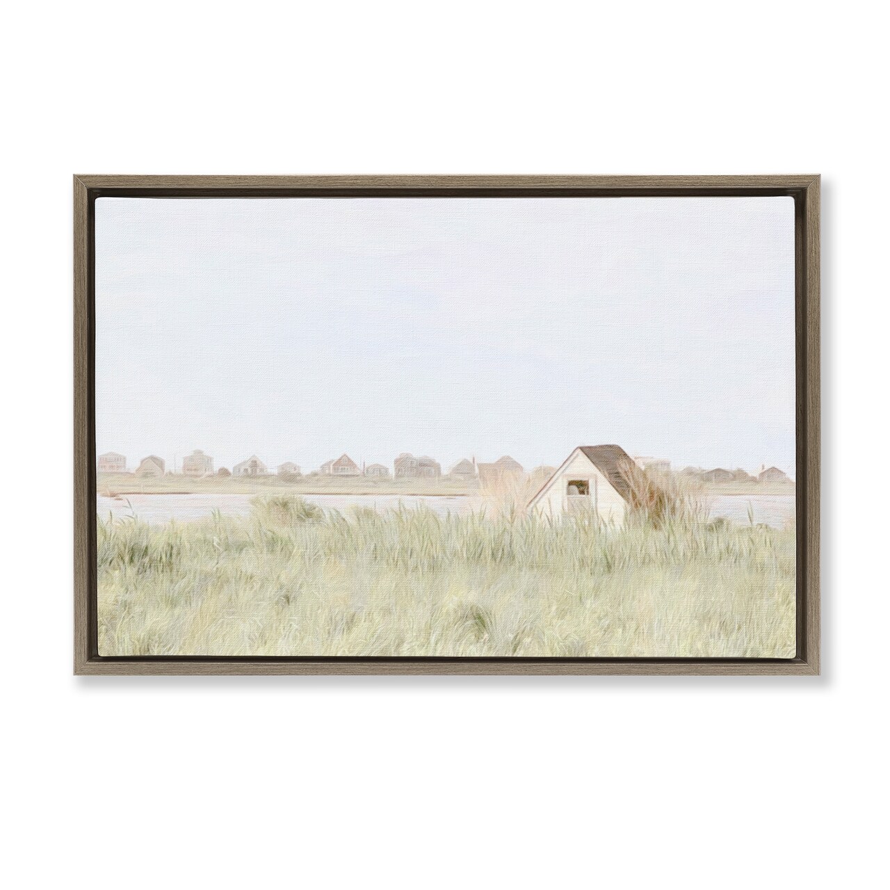 Stupell Industries Swaying Grass By Cottage Floater Framed Canvas Wall Art Design by Graffi*tee Studios